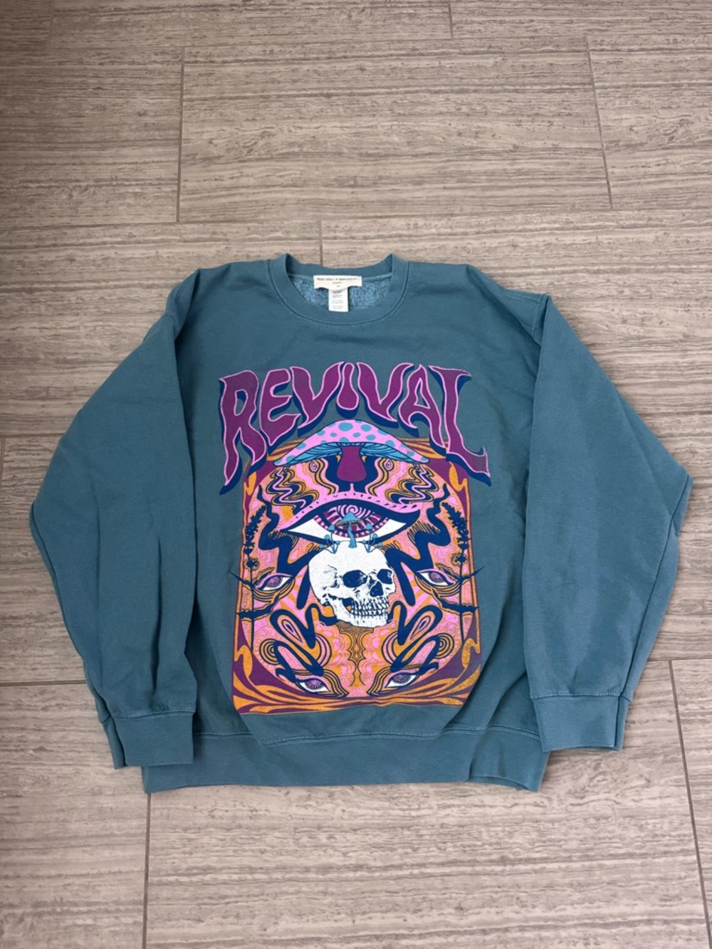 🔮Urban Outfitters Project Social T Revival Graphic Sweatshirt Boho Psychedelic🔮
